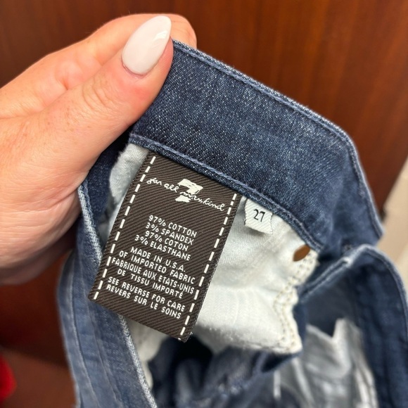 7 For All Mankind Cropped Dojo Jeans - Picture 13 of 14